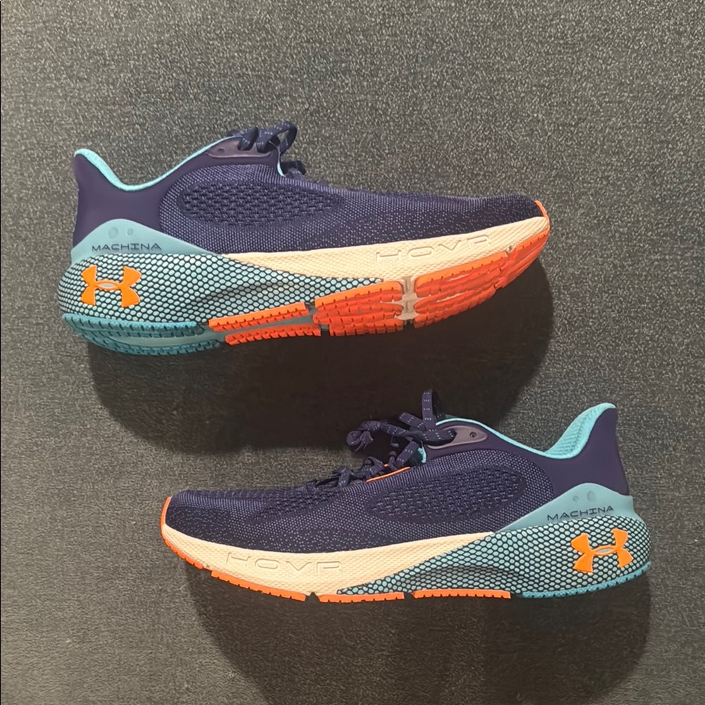 Brand new Under Armour HOVR Machina Shoes - Navy and Orange